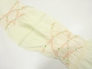正絹　絞り　夏用帯揚げ